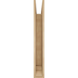 Ekena Millwork - BKTUR055X32X40THR01RCPR - Timberthane Faux Wood Thorton Style Bracket, Traditional Ends, 5 1/2"W x 32"D x 40"H, Primed Tan