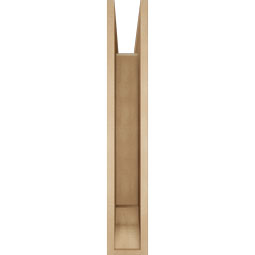Ekena Millwork - BKTUR055X34X34THR01RCPR - Timberthane Faux Wood Thorton Style Bracket, Traditional Ends, 5 1/2"W x 34"D x 34"H, Primed Tan