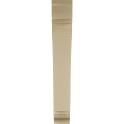 Ekena Millwork - BKTUR055X34X38THR01RCPR - Timberthane Faux Wood Thorton Style Bracket, Traditional Ends, 5 1/2"W x 34"D x 38"H, Primed Tan