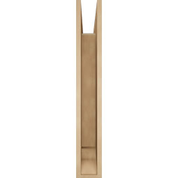 Ekena Millwork - BKTUR055X34X38THR01RCPR - Timberthane Faux Wood Thorton Style Bracket, Traditional Ends, 5 1/2"W x 34"D x 38"H, Primed Tan
