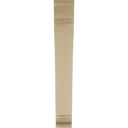 Ekena Millwork - BKTUR055X34X40THR01RCPR - Timberthane Faux Wood Thorton Style Bracket, Traditional Ends, 5 1/2"W x 34"D x 40"H, Primed Tan
