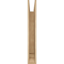 Ekena Millwork - BKTUR055X34X40THR01RCPR - Timberthane Faux Wood Thorton Style Bracket, Traditional Ends, 5 1/2"W x 34"D x 40"H, Primed Tan