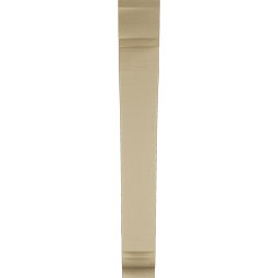 Ekena Millwork - BKTUR055X34X42THR01RCPR - Timberthane Faux Wood Thorton Style Bracket, Traditional Ends, 5 1/2"W x 34"D x 42"H, Primed Tan