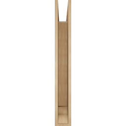 Ekena Millwork - BKTUR055X34X42THR01RCPR - Timberthane Faux Wood Thorton Style Bracket, Traditional Ends, 5 1/2"W x 34"D x 42"H, Primed Tan