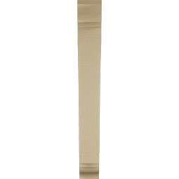 Ekena Millwork - BKTUR055X34X46THR01RCPR - Timberthane Faux Wood Thorton Style Bracket, Traditional Ends, 5 1/2"W x 34"D x 46"H, Primed Tan