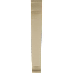 Ekena Millwork - BKTUR055X36X40THR01RCPR - Timberthane Faux Wood Thorton Style Bracket, Traditional Ends, 5 1/2"W x 36"D x 40"H, Primed Tan