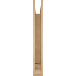 Ekena Millwork - BKTUR055X36X40THR01RCPR - Timberthane Faux Wood Thorton Style Bracket, Traditional Ends, 5 1/2"W x 36"D x 40"H, Primed Tan