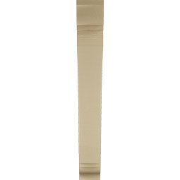 Ekena Millwork - BKTUR055X36X42THR01RCPR - Timberthane Faux Wood Thorton Style Bracket, Traditional Ends, 5 1/2"W x 36"D x 42"H, Primed Tan