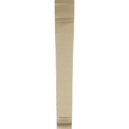 Ekena Millwork - BKTUR055X38X42THR01RCPR - Timberthane Faux Wood Thorton Style Bracket, Traditional Ends, 5 1/2"W x 38"D x 42"H, Primed Tan