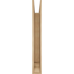 Ekena Millwork - BKTUR055X38X42THR01RCPR - Timberthane Faux Wood Thorton Style Bracket, Traditional Ends, 5 1/2"W x 38"D x 42"H, Primed Tan
