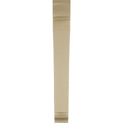Ekena Millwork - BKTUR055X38X44THR01RCPR - Timberthane Faux Wood Thorton Style Bracket, Traditional Ends, 5 1/2"W x 38"D x 44"H, Primed Tan
