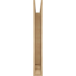Ekena Millwork - BKTUR055X38X44THR01RCPR - Timberthane Faux Wood Thorton Style Bracket, Traditional Ends, 5 1/2"W x 38"D x 44"H, Primed Tan