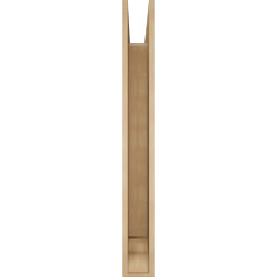 Ekena Millwork - BKTUR055X38X46THR01RCPR - Timberthane Faux Wood Thorton Style Bracket, Traditional Ends, 5 1/2"W x 38"D x 46"H, Primed Tan