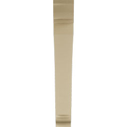 Ekena Millwork - BKTUR055X40X40THR01RCPR - Timberthane Faux Wood Thorton Style Bracket, Traditional Ends, 5 1/2"W x 40"D x 40"H, Primed Tan