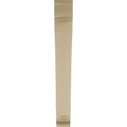 Ekena Millwork - BKTUR055X40X44THR01RCPR - Timberthane Faux Wood Thorton Style Bracket, Traditional Ends, 5 1/2"W x 40"D x 44"H, Primed Tan