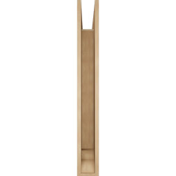 Ekena Millwork - BKTUR055X40X44THR01RCPR - Timberthane Faux Wood Thorton Style Bracket, Traditional Ends, 5 1/2"W x 40"D x 44"H, Primed Tan