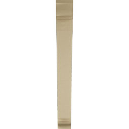 Ekena Millwork - BKTUR055X40X48THR01RCPR - Timberthane Faux Wood Thorton Style Bracket, Traditional Ends, 5 1/2"W x 40"D x 48"H, Primed Tan
