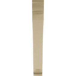 Ekena Millwork - BKTUR055X42X42THR01RCPR - Timberthane Faux Wood Thorton Style Bracket, Traditional Ends, 5 1/2"W x 42"D x 42"H, Primed Tan