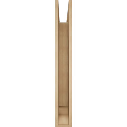 Ekena Millwork - BKTUR055X42X42THR01RCPR - Timberthane Faux Wood Thorton Style Bracket, Traditional Ends, 5 1/2"W x 42"D x 42"H, Primed Tan
