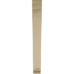 Ekena Millwork - BKTUR055X42X48THR01RCPR - Timberthane Faux Wood Thorton Style Bracket, Traditional Ends, 5 1/2"W x 42"D x 48"H, Primed Tan