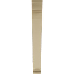 Ekena Millwork - BKTUR055X44X44THR01RCPR - Timberthane Faux Wood Thorton Style Bracket, Traditional Ends, 5 1/2"W x 44"D x 44"H, Primed Tan