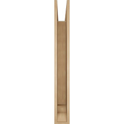Ekena Millwork - BKTUR055X44X44THR01RCPR - Timberthane Faux Wood Thorton Style Bracket, Traditional Ends, 5 1/2"W x 44"D x 44"H, Primed Tan