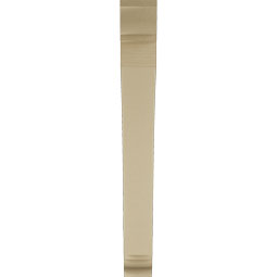 Ekena Millwork - BKTUR055X44X48THR01RCPR - Timberthane Faux Wood Thorton Style Bracket, Traditional Ends, 5 1/2"W x 44"D x 48"H, Primed Tan
