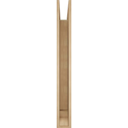 Ekena Millwork - BKTUR055X44X48THR01RCPR - Timberthane Faux Wood Thorton Style Bracket, Traditional Ends, 5 1/2"W x 44"D x 48"H, Primed Tan