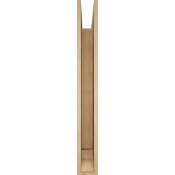 Ekena Millwork - BKTUR055X46X46THR01RCPR - Timberthane Faux Wood Thorton Style Bracket, Traditional Ends, 5 1/2"W x 46"D x 46"H, Primed Tan