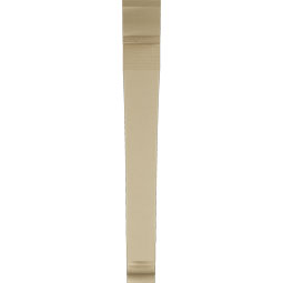 Ekena Millwork - BKTUR055X48X48THR01RCPR - Timberthane Faux Wood Thorton Style Bracket, Traditional Ends, 5 1/2"W x 48"D x 48"H, Primed Tan