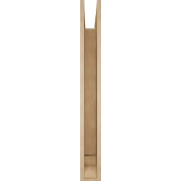 Ekena Millwork - BKTUR055X48X48THR01RCPR - Timberthane Faux Wood Thorton Style Bracket, Traditional Ends, 5 1/2"W x 48"D x 48"H, Primed Tan