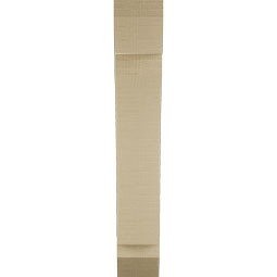 Ekena Millwork - BKTUR035X14X22THR06RCPR - Timberthane Faux Wood Thorton Style Bracket, Slat Ends, 3 1/2"W x 14"D x 22"H, Primed Tan