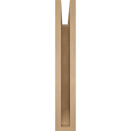 Ekena Millwork - BKTUR035X14X22THR06RCPR - Timberthane Faux Wood Thorton Style Bracket, Slat Ends, 3 1/2"W x 14"D x 22"H, Primed Tan