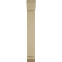 Ekena Millwork - BKTUR035X14X26THR06RCPR - Timberthane Faux Wood Thorton Style Bracket, Slat Ends, 3 1/2"W x 14"D x 26"H, Primed Tan