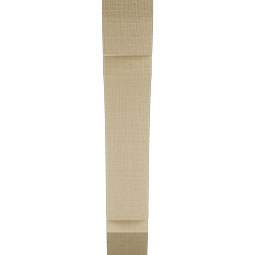 Ekena Millwork - BKTUR035X16X20THR06RCPR - Timberthane Faux Wood Thorton Style Bracket, Slat Ends, 3 1/2"W x 16"D x 20"H, Primed Tan