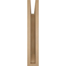 Ekena Millwork - BKTUR035X16X20THR06RCPR - Timberthane Faux Wood Thorton Style Bracket, Slat Ends, 3 1/2"W x 16"D x 20"H, Primed Tan