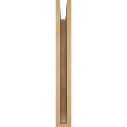Ekena Millwork - BKTUR035X16X28THR06RCPR - Timberthane Faux Wood Thorton Style Bracket, Slat Ends, 3 1/2"W x 16"D x 28"H, Primed Tan