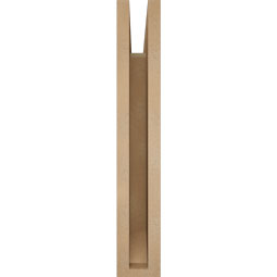 Ekena Millwork - BKTUR035X18X22THR06RCPR - Timberthane Faux Wood Thorton Style Bracket, Slat Ends, 3 1/2"W x 18"D x 22"H, Primed Tan