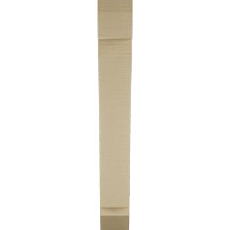 Ekena Millwork - BKTUR035X18X26THR06RCPR - Timberthane Faux Wood Thorton Style Bracket, Slat Ends, 3 1/2"W x 18"D x 26"H, Primed Tan