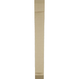 Ekena Millwork - BKTUR035X18X30THR06RCPR - Timberthane Faux Wood Thorton Style Bracket, Slat Ends, 3 1/2"W x 18"D x 30"H, Primed Tan