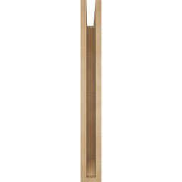 Ekena Millwork - BKTUR035X18X30THR06RCPR - Timberthane Faux Wood Thorton Style Bracket, Slat Ends, 3 1/2"W x 18"D x 30"H, Primed Tan