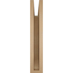 Ekena Millwork - BKTUR035X20X20THR06RCPR - Timberthane Faux Wood Thorton Style Bracket, Slat Ends, 3 1/2"W x 20"D x 20"H, Primed Tan