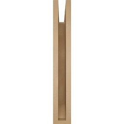 Ekena Millwork - BKTUR035X20X24THR06RCPR - Timberthane Faux Wood Thorton Style Bracket, Slat Ends, 3 1/2"W x 20"D x 24"H, Primed Tan