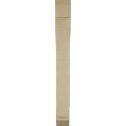 Ekena Millwork - BKTUR035X20X32THR06RCPR - Timberthane Faux Wood Thorton Style Bracket, Slat Ends, 3 1/2"W x 20"D x 32"H, Primed Tan