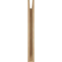 Ekena Millwork - BKTUR035X20X32THR06RCPR - Timberthane Faux Wood Thorton Style Bracket, Slat Ends, 3 1/2"W x 20"D x 32"H, Primed Tan
