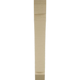 Ekena Millwork - BKTUR035X22X26THR06RCPR - Timberthane Faux Wood Thorton Style Bracket, Slat Ends, 3 1/2"W x 22"D x 26"H, Primed Tan