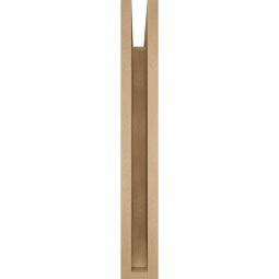 Ekena Millwork - BKTUR035X22X26THR06RCPR - Timberthane Faux Wood Thorton Style Bracket, Slat Ends, 3 1/2"W x 22"D x 26"H, Primed Tan