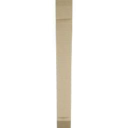 Ekena Millwork - BKTUR035X22X30THR06RCPR - Timberthane Faux Wood Thorton Style Bracket, Slat Ends, 3 1/2"W x 22"D x 30"H, Primed Tan