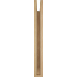 Ekena Millwork - BKTUR035X22X30THR06RCPR - Timberthane Faux Wood Thorton Style Bracket, Slat Ends, 3 1/2"W x 22"D x 30"H, Primed Tan