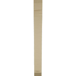 Ekena Millwork - BKTUR035X22X34THR06RCPR - Timberthane Faux Wood Thorton Style Bracket, Slat Ends, 3 1/2"W x 22"D x 34"H, Primed Tan